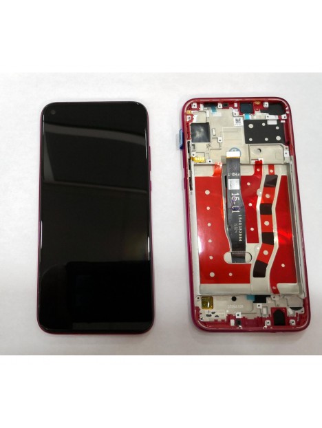 Pantalla lcd mas tactil negro mas marco rojo para Huawei P20 Lite 2019 Nova 5i