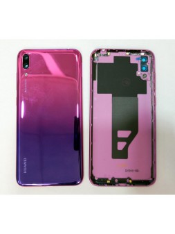 Tapa trasera o tapa bateria purpura mas cubierta camara para Huawei Y7 Pro 2019