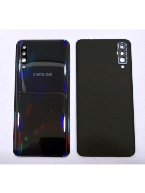 Tapa trasera o tapa bateria negra mas cubierta camara para Samsung Galaxy A50 A505FD SM-A505FD