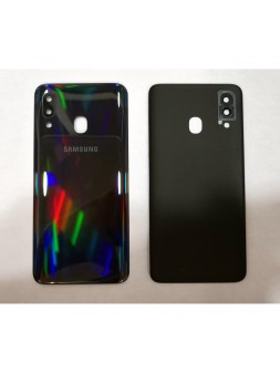 Tapa trasera o tapa bateria negra mas cubierta camara para Samsung Galaxy A40 A405 A405FD A405FN SM-A405FD SM-A405F