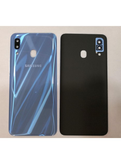 Tapa trasera o tapa bateria azul mas cubierta camara para Samsung Galaxy A30 SM-A305F SM-A305D