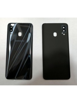 Tapa trasera o tapa bateria negra mas cubierta camara para Samsung Galaxy A30 SM-A305F SM-A305D