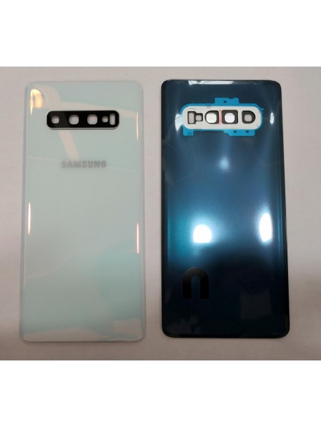Tapa trasera o tapa bateria blanca mas cubierta camara para Samsung Galaxy S10 Plus G975F SM-G975F