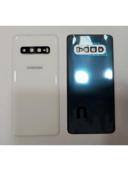 Tapa trasera o tapa bateria blanca mas cubierta camara para Samsung Galaxy S10 SM-G973F