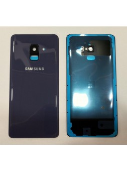 Tapa trasera o tapa bateria azul mas cubierta camara para Samsung Galaxy A8 2018 A530