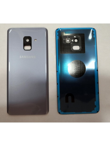 Tapa trasera o tapa bateria gris mas cubierta camara para Samsung Galaxy A8 2018 A530