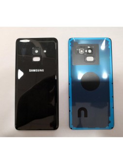 Tapa trasera o tapa bateria negra mas cubierta camara para Samsung Galaxy A8 2018 A530