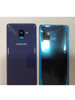 Tapa trasera o tapa bateria azul mas cubierta camara para Samsung Galaxy A8 Plus A730