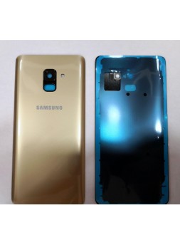 Tapa trasera o tapa bateria dorada mas cubierta camara para Samsung Galaxy A8 Plus A730
