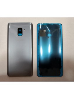Tapa trasera o tapa bateria gris mas cubierta camara para Samsung Galaxy A8 Plus A730