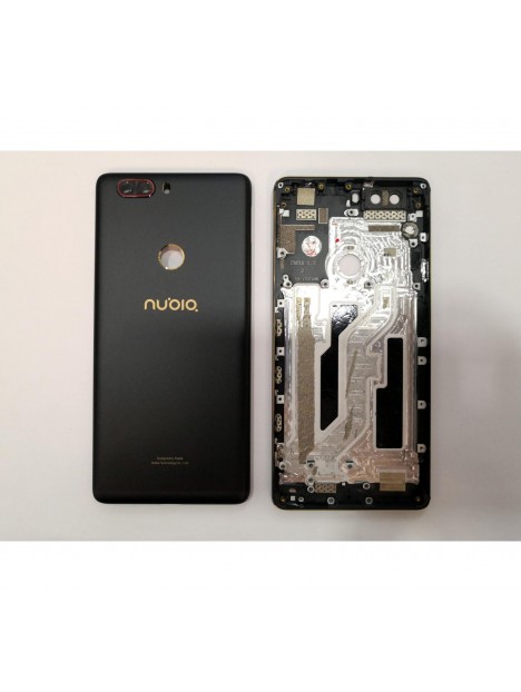 Tapa trasera o tapa bateria negra para ZTE Nubia Z17 Lite NX591J NX591