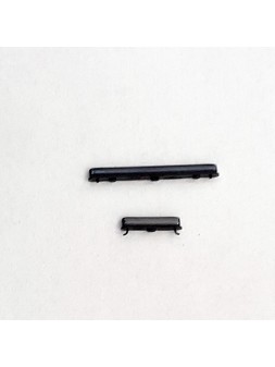 Set 2 botones negros para Samsung Galaxy A51 A515F A515 SM-A515 SM-A515F calidad premium
