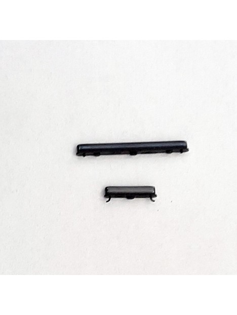 Set 2 botones negros para Samsung Galaxy A51 A515F A515 SM-A515 SM-A515F calidad premium
