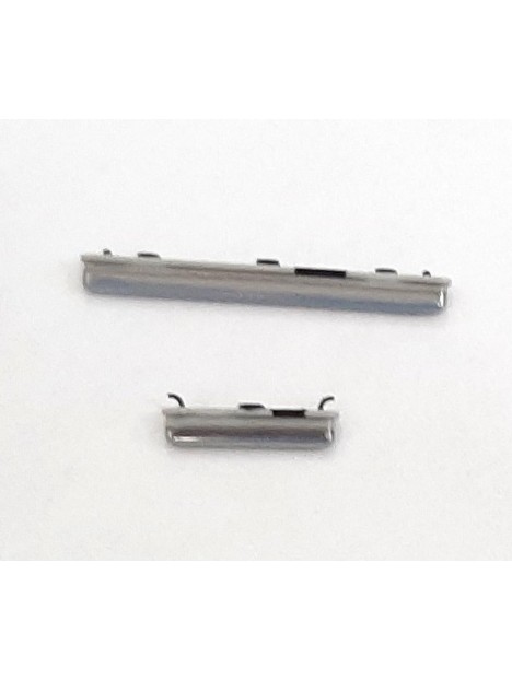 Set 2 botones azules para Samsung Galaxy A20 A205 A205FD SM-A205FD calidad premium