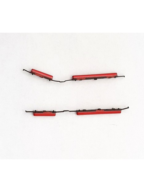 Botones rojos para Samsung Galaxy A21S SM-A217F SM-A21 calidad premium