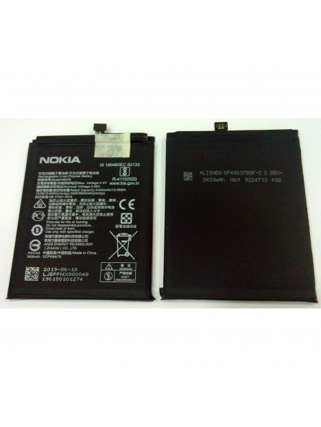 Bateria HE376 para Nokia 3.1 Plus 3430mAh TA-1118 TA-1125 TA-1113 TA-1117 TA-1124 TA-1125