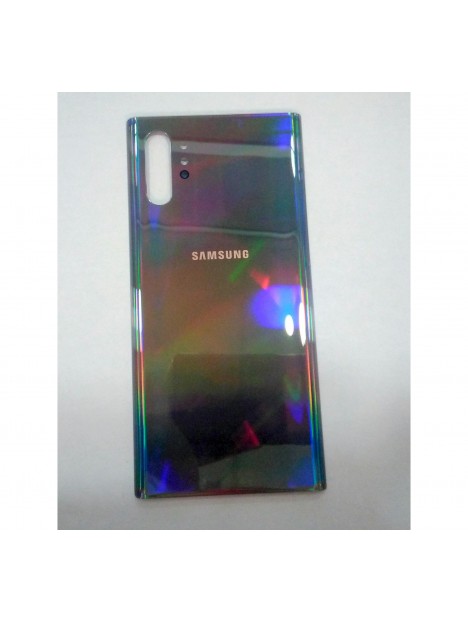 Tapa trasera o tapa bateria plateada para Samsung Galaxy Note 10 Plus N975