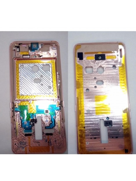 Carcasa central o marco rosa para Samsung Galaxy A80 A805