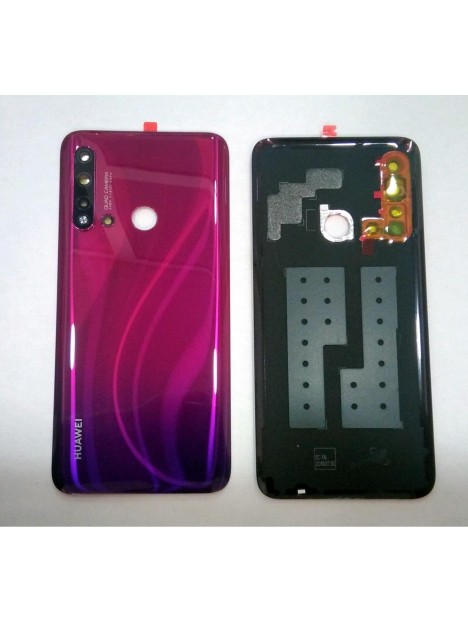 Tapa trasera o tapa bateria roja para Huawei Nova 5i P20 Lite 2019 mas lente camara