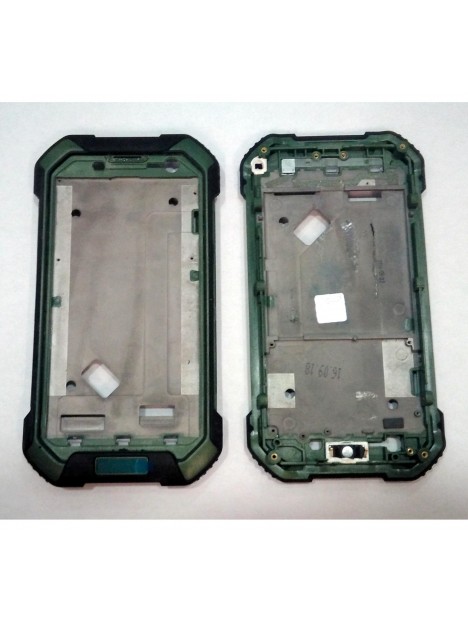 Carcasa central verde para Blackview BV6000