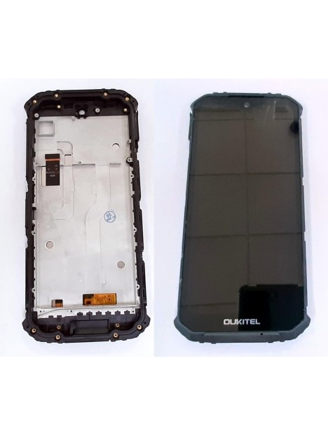 Pantalla lcd para Oukitel WP6 mas tactil negro mas marco negro calidad prermium