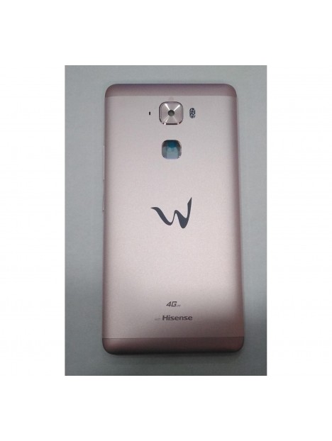 Tapa trasera o tapa bateria rosa para Hisense E76 Infinity Elegance mas lente camara