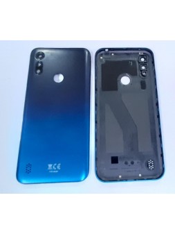 Tapa trasera o tapa bateria azul para Motorola Moto E6S mas cubierta camara