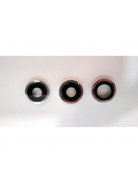 Set 3 lente camara para IPhone 11 Pro 11 Pro Max mas marco blanco