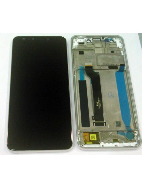 Pantalla LCD para Asus Zenfone 5 Lite zc600kl mas tactil negro mas marco blanco