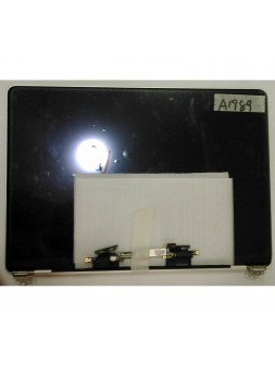 Pantalla LCD para Macbook 2018 Retina Pro 13" A1989 mas tapa trasera o tapa bateria plata