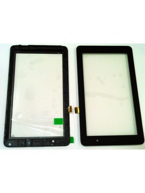 Pantalla tactil negra para Alcatel 1T 7 8068 mas marco negro