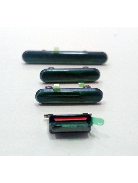 Set 4 botones verde para IPhone 11 Pro A2160 A2215