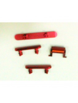 Set 4 botones rojo para IPhone 11 A2111 A2221