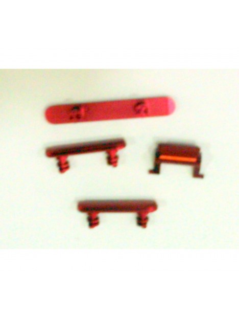 Set 4 botones rojo para IPhone 11 A2111 A2221