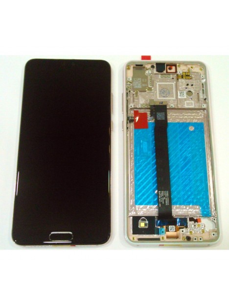 Pantalla lcd para Huawei P20 eml-l09 eml-l22 eml-l29 mas tactil negro mas marco rosa