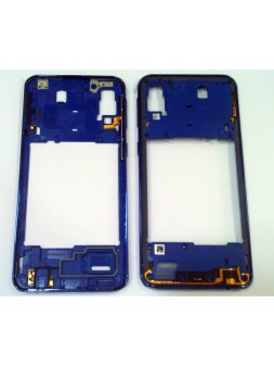 Carcasa o marco frontal azul para Samsung Galaxy A40 A405