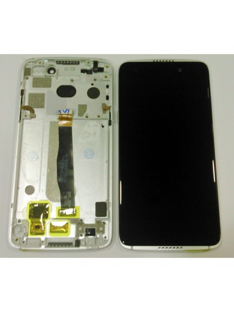 Pantalla lcd para Alcatel Idol 5s 6060X mas tactil gris mas marco plateado