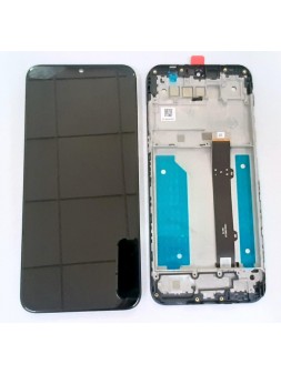 Pantalla lcd para LG K41S lm-k410emw mas tactil negro mas marco negro calidad premium