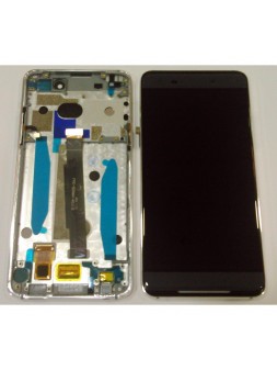 Pantalla lcd para Alcatel idol 5s 6060X mas tactil gris mas marco plateado