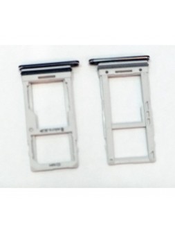 Soporte o bandeja sim negra para LG G7 Fit LMQ850EAW