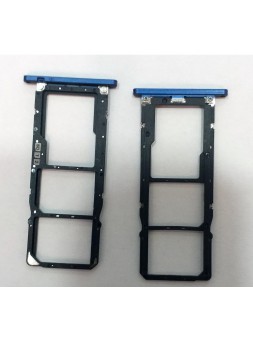 Soporte o bandeja sim azul para Asus Zenfone Max Pro M1 ZB601KL ZB602KL