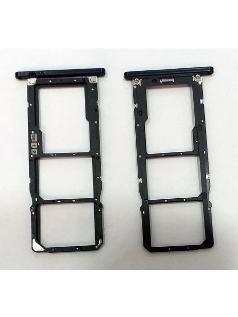 Soporte o bandeja sim negra para Asus Zenfone Max Pro M1 ZB601KL ZB602KL