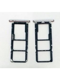Soporte o bandeja sim gris para Asus Zenfone Max Pro M1 ZB601KL ZB602KL