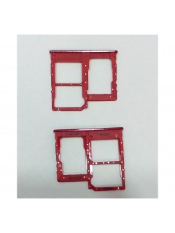 Soporte o bandeja sim roja para Samsung Galaxy A40 A405 A405FD A405FN SM-A405FD SM-A405FN