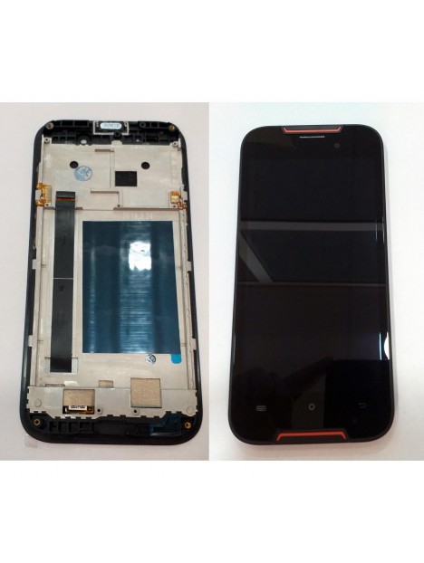 Pantalla lcd para Cubot Quest Lite 2019 mas tactil negro mas marco rojo