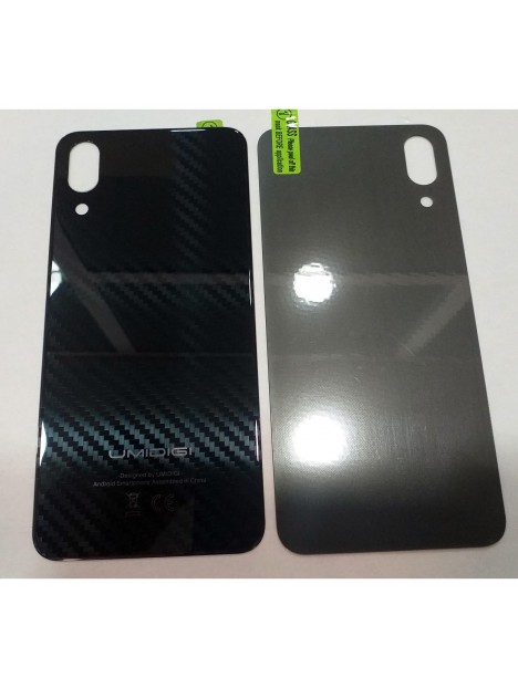 Tapa trasera o tapa bateria negra Umidigi One Max