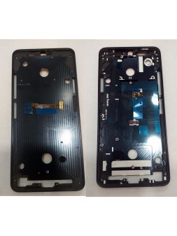 Carcasa central o marco negro para LG Q9