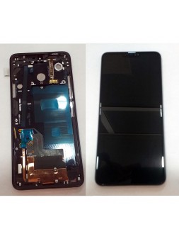 Pantalla lcd para LG Q9 mas tactil negro mas marco negro