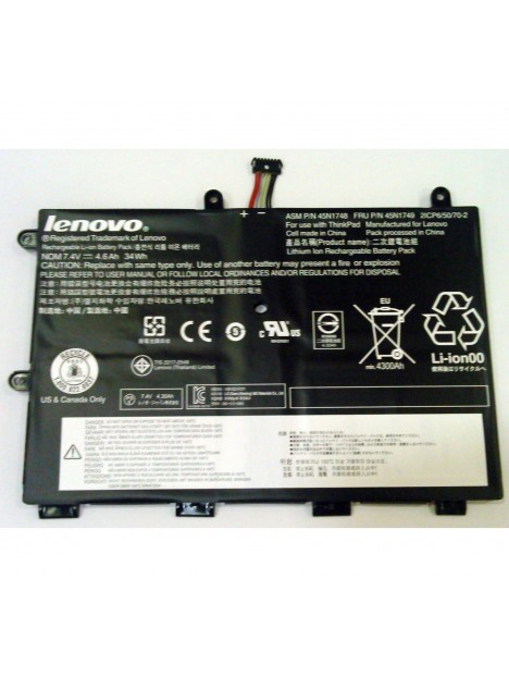 Batería Premium para Lenovo ThinkPad Yoga 11e 45n1748 45n1749 45N1750 45N1751 4600mAh