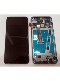 Pantalla lcd para Huawei P30 Lite Nova 4E mas tactil negro mas marco azul p30lite mar-lx1m mar-lx2j MAR-LX1A